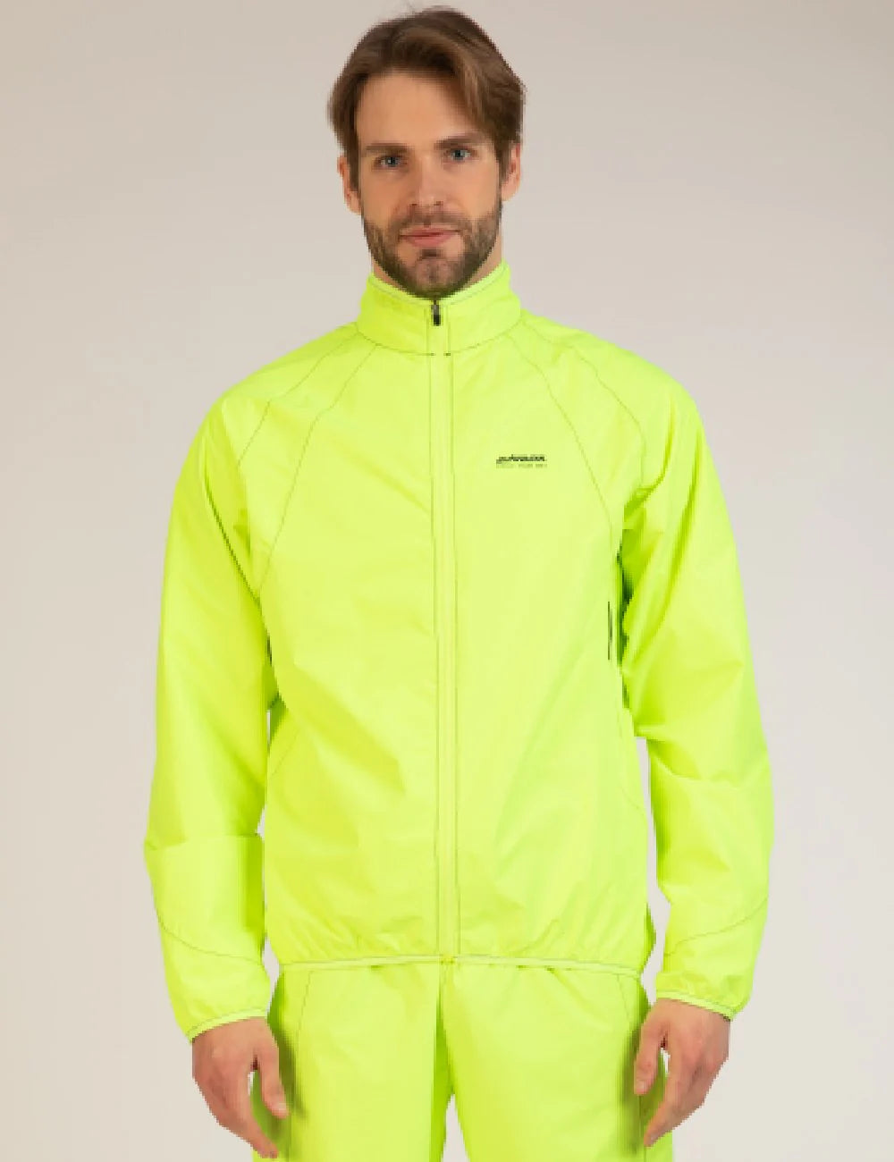 Herren Regenjacke / Fahrradjacke Comfort Line Neon Setprodukt