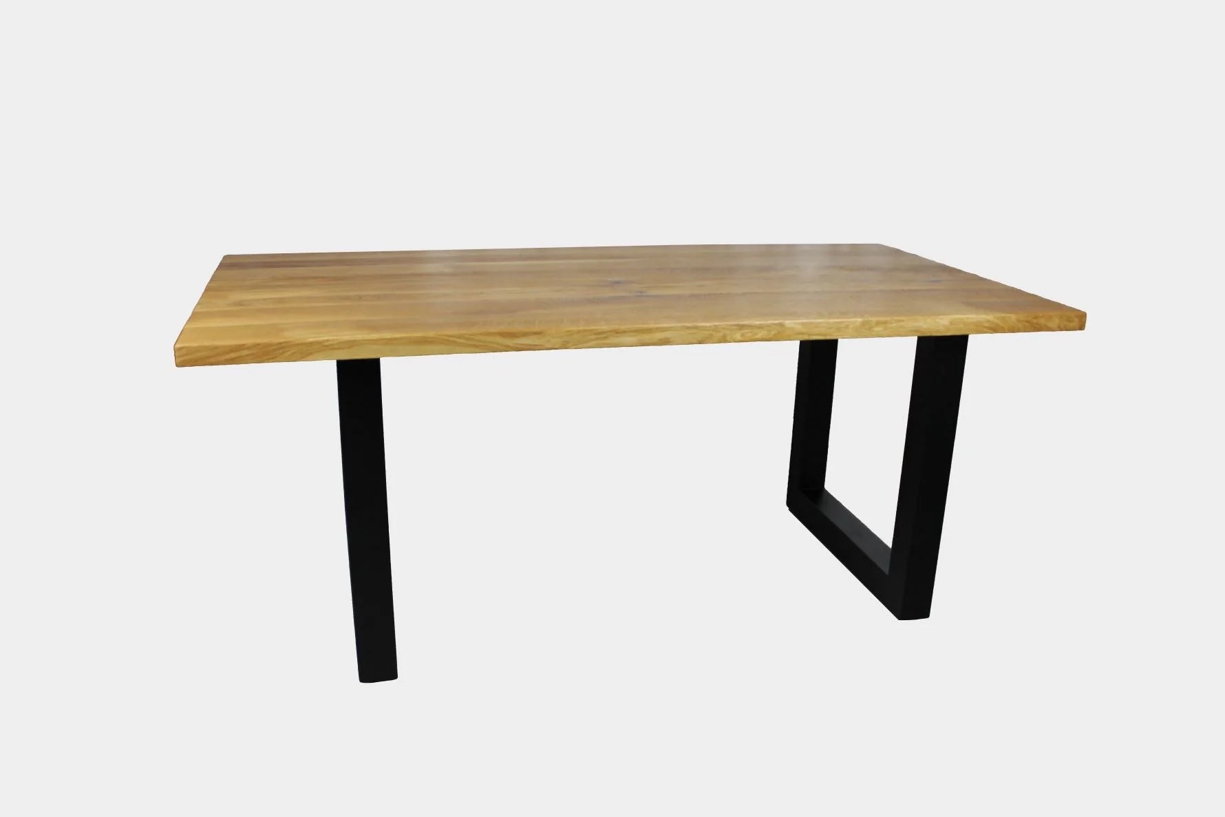 Serie TARA | Massivholztisch - Eiche - Schweizer Kante -  inkl. Tischbein U-Form - versch. Gren und Farben | Lnge: 160 - 300 cm | Breite: 90 -100 cm