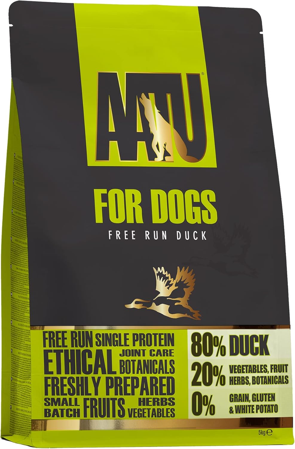AATU Cibo Secco per Cani, Cibo Secco per Cani 80/20 con Pollo, Cibo per Cani Senza Cereali ad Alto Contenuto Proteico, Alimento Naturale per Cani Adulti di Tutte le Razze, 1,5 kg