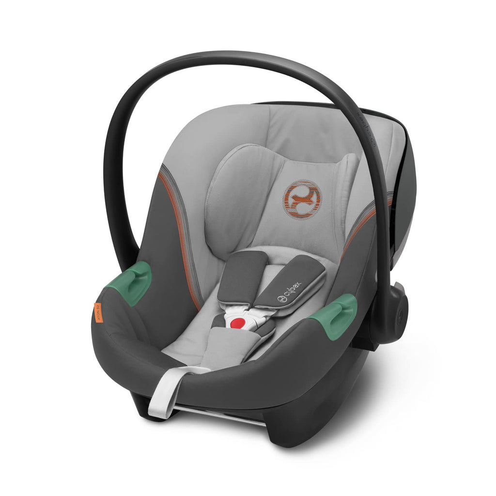 CYBEX Gold Babyschale Aton S2 i-Size, Ab Geburt bis ca. 24 Monate, Max. 13 kg, Inkl. Neugeboreneneinlage, SensorSafe kompatibel, Ocean Blue