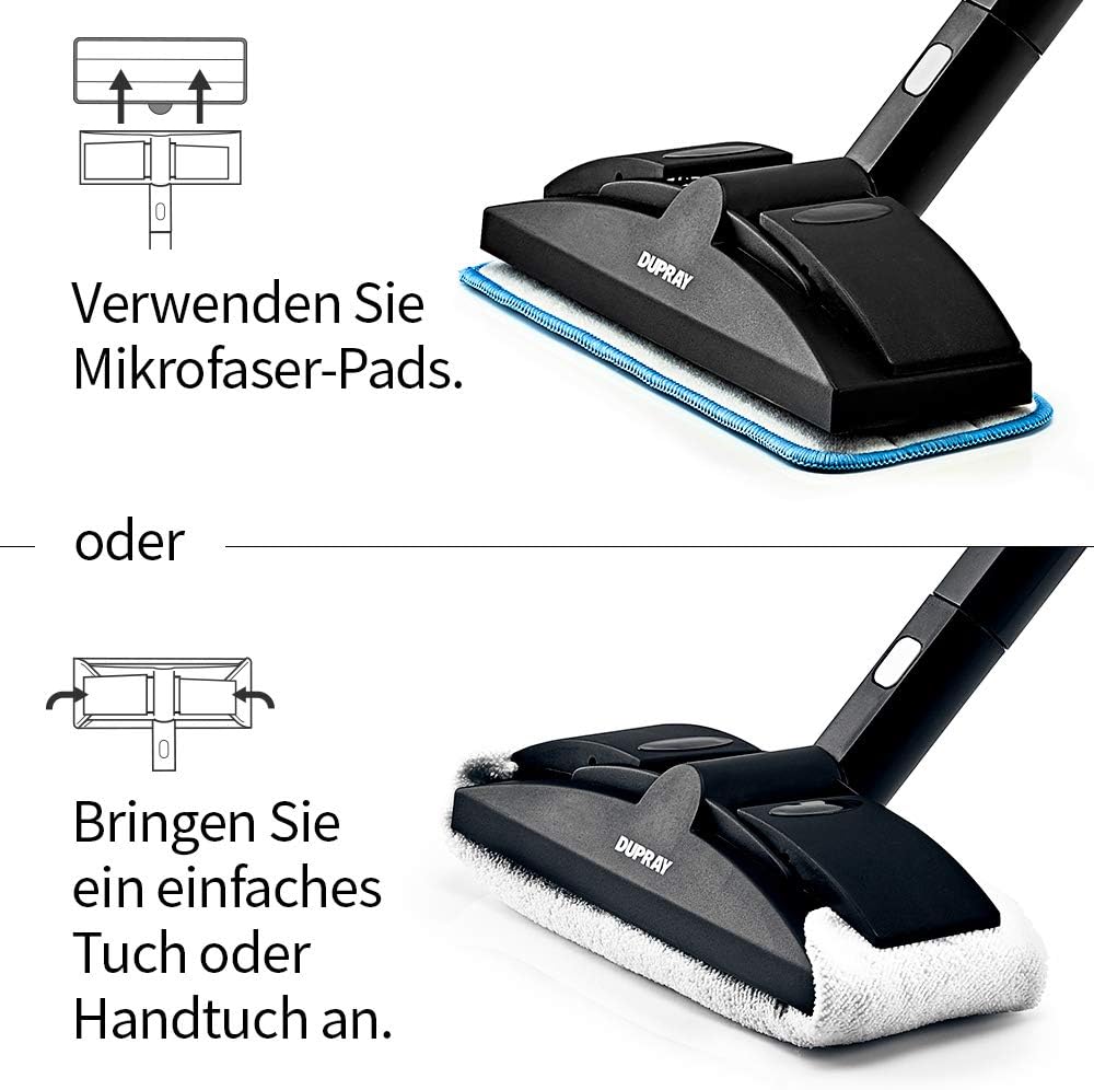 Dupray Neat Steam Cleaner, Multiuso, per la casa: pavimenti, mobili, auto e altro (Steam Cleaner Spina UE)