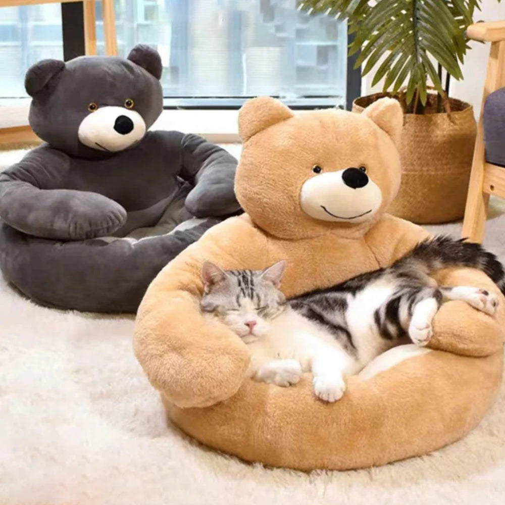 Sandy | Kuscheliges Hundebett in Teddyform