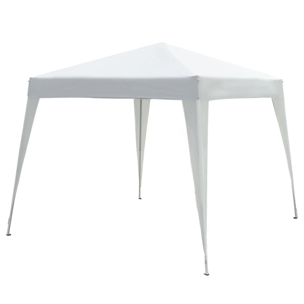 Outsunny Gazebo Pieghevole per Feste Protezione UV Pieghevole Bianco