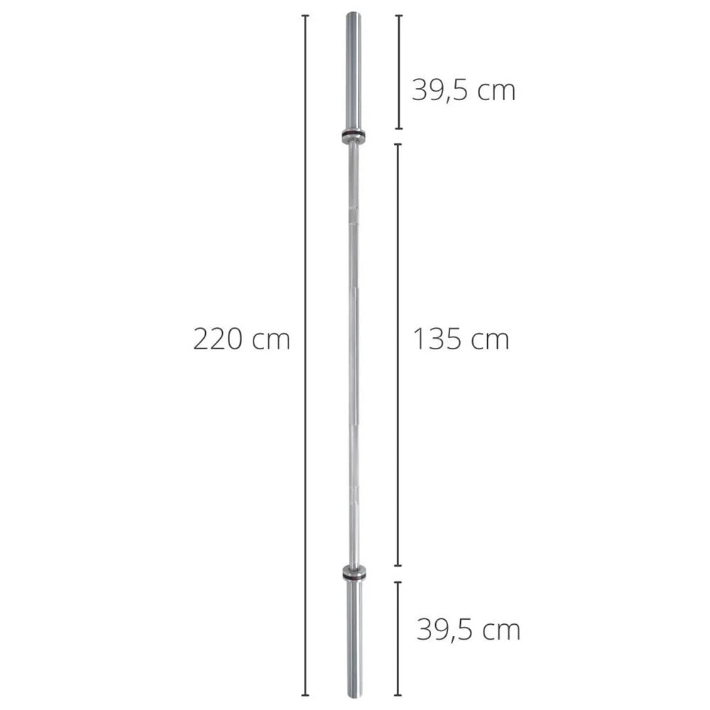 FUEL Fitness Olympia Langhantelstange Pro 220cm bis 680kg inkl. Schnellverschlüsse