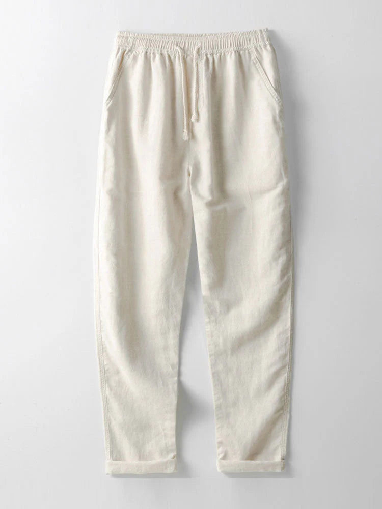 Oberteil und Hose für Mnner Leinen-Set