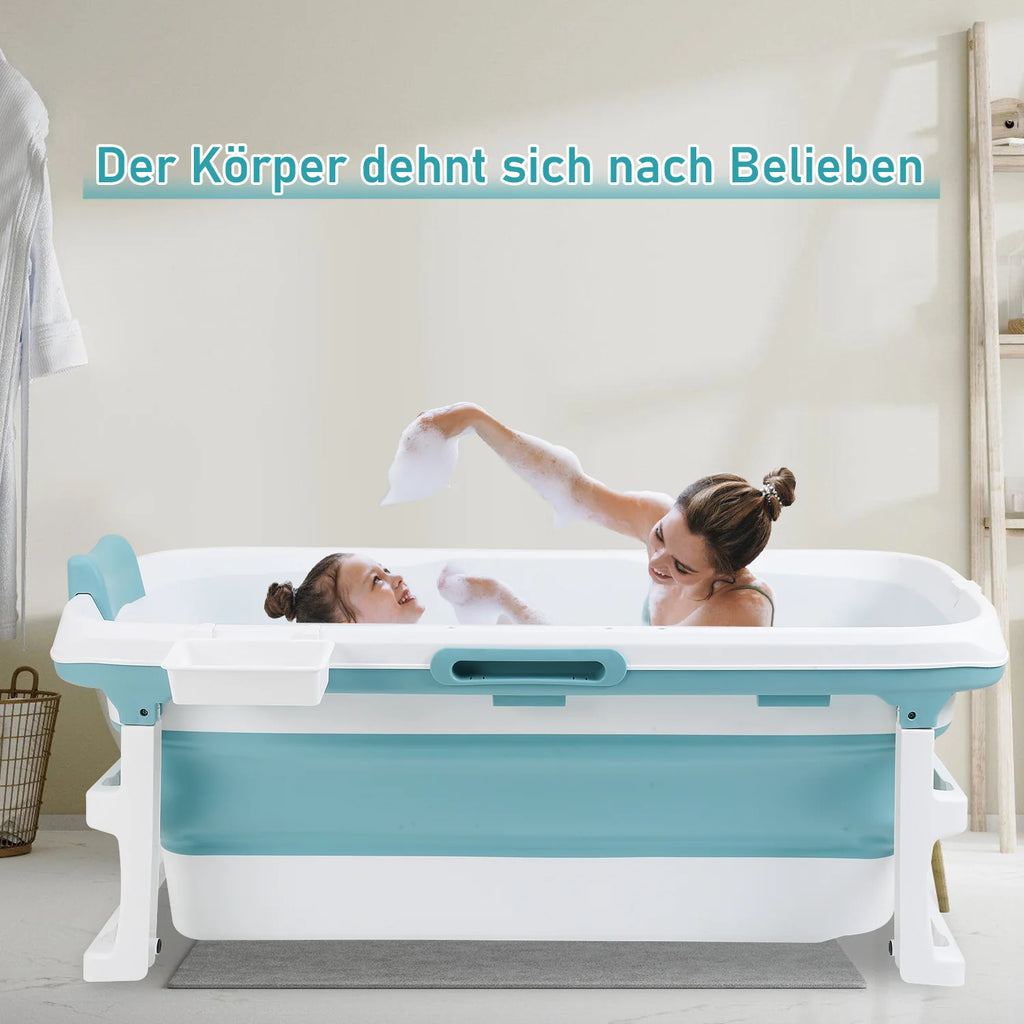 Sonnewelt Vasca da Bagno Pieghevole con Coperchio