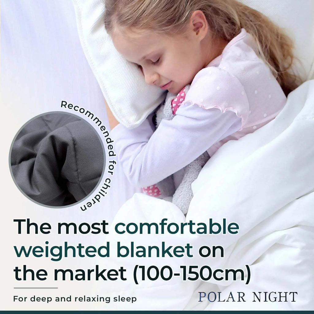 Polar Night Coperta ponderata per bambini 3-5KG, 100x150cm, microfibra