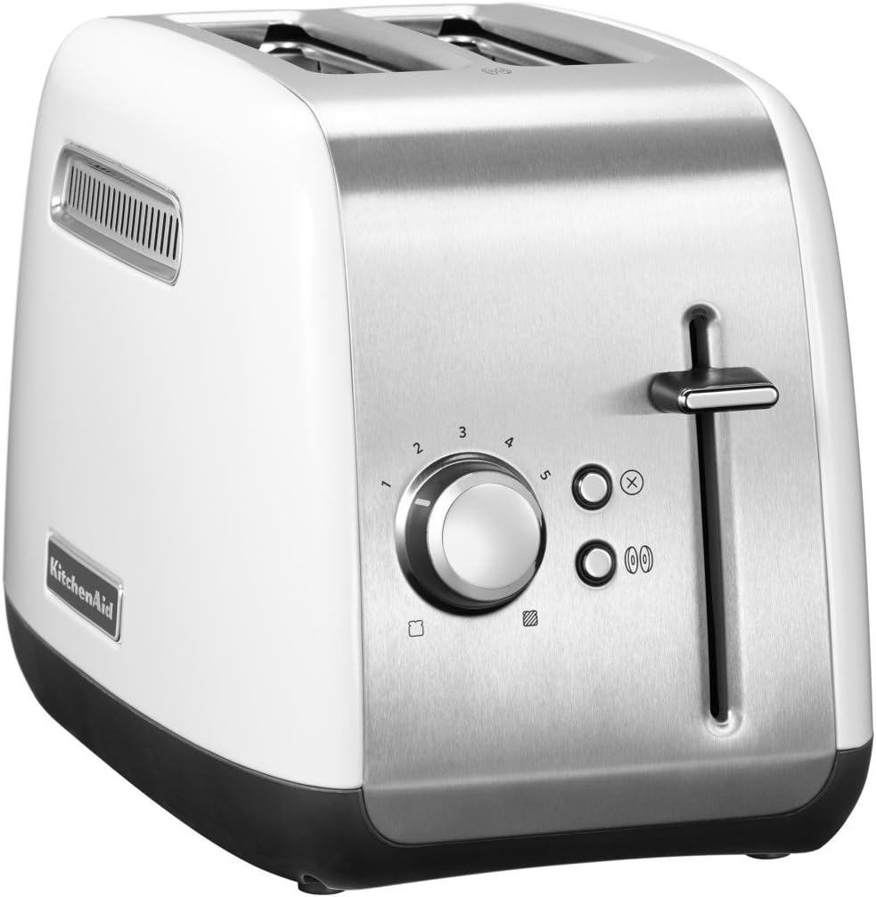 KitchenAid 5KMT2115BOB Klassischer Toaster mit 2 Schlitzen, Metall Legierter Stahl, Onyx Black