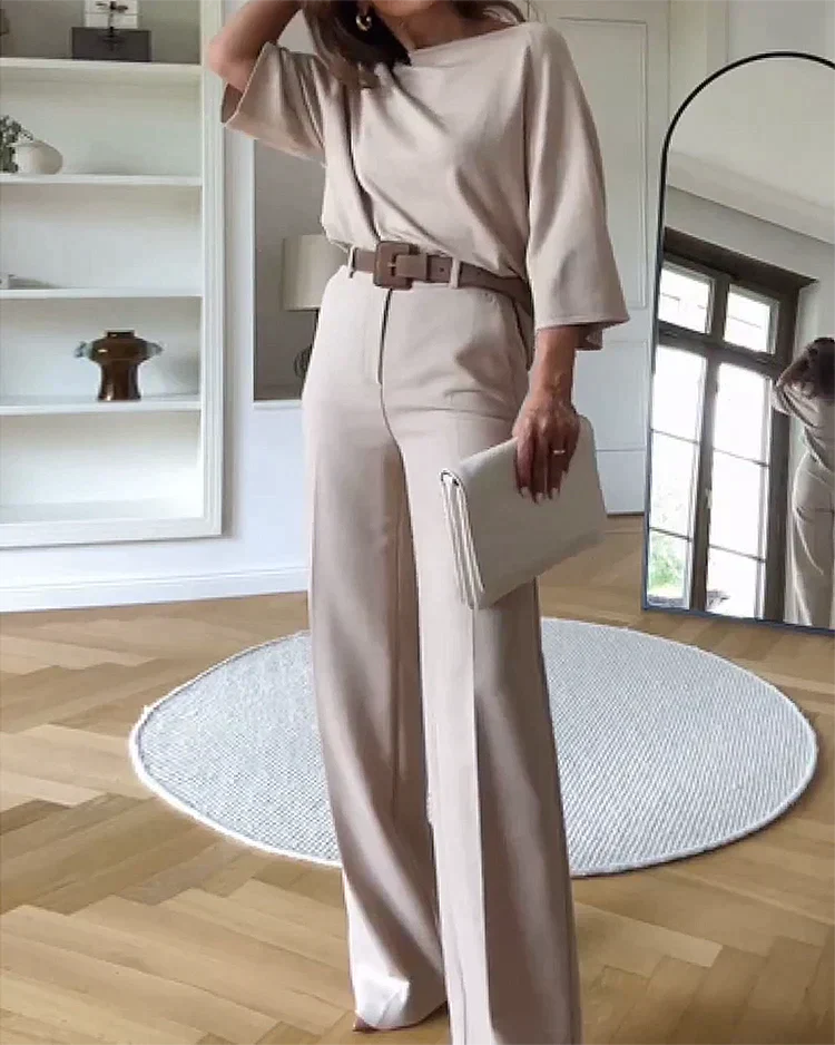 Completo Blusa e Pantaloni a Maniche Lunghe da Donna