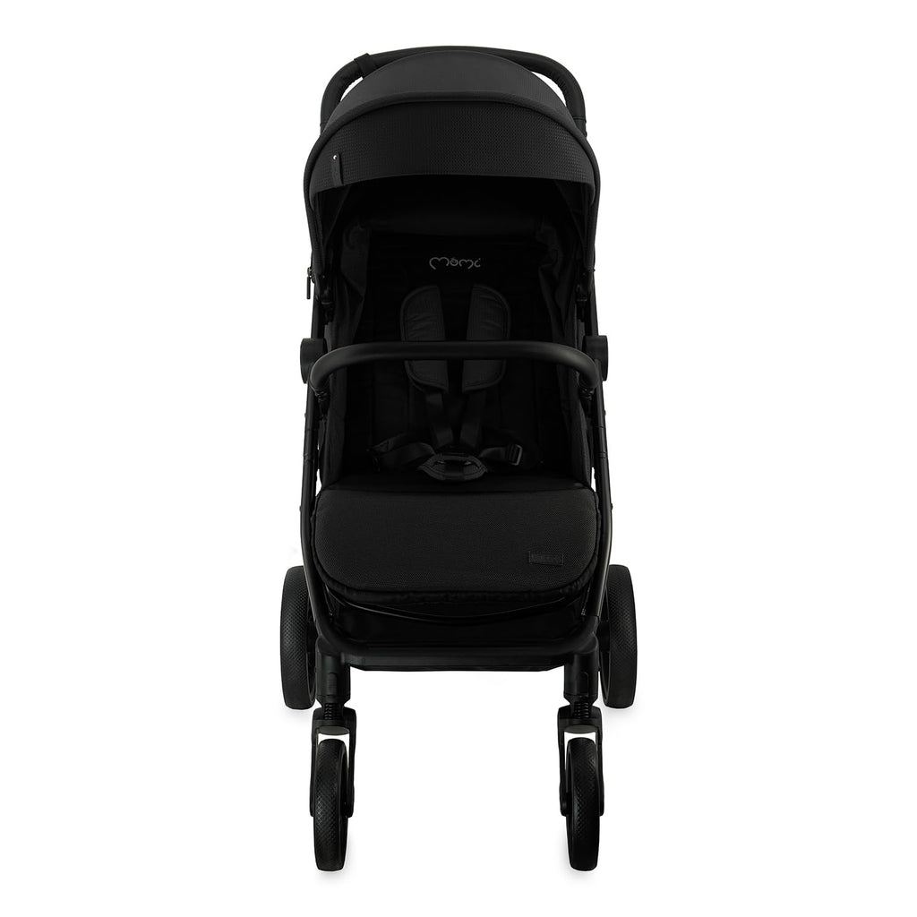 MoMi Passeggino CLARA, Passeggino dai 6 mesi in su, fino a 22 kg di peso corporeo, cintura di sicurezza a 5 punti, sacco coprigambe, portabicchieri, cestino della spesa, borsa per il cambio, zanzariera e parapioggia