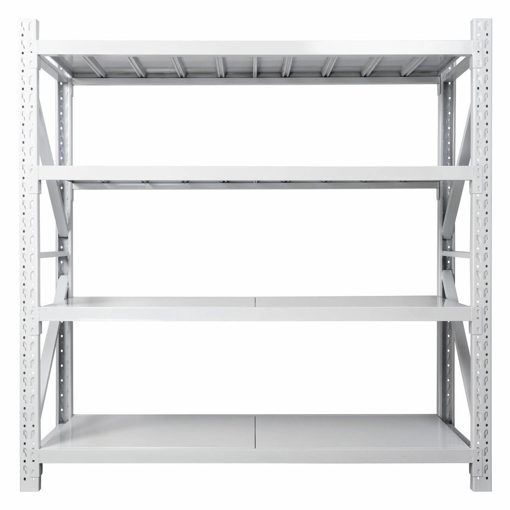 Scaffale resistente Fornorth 1600kg, 100x60x200cm, bianco