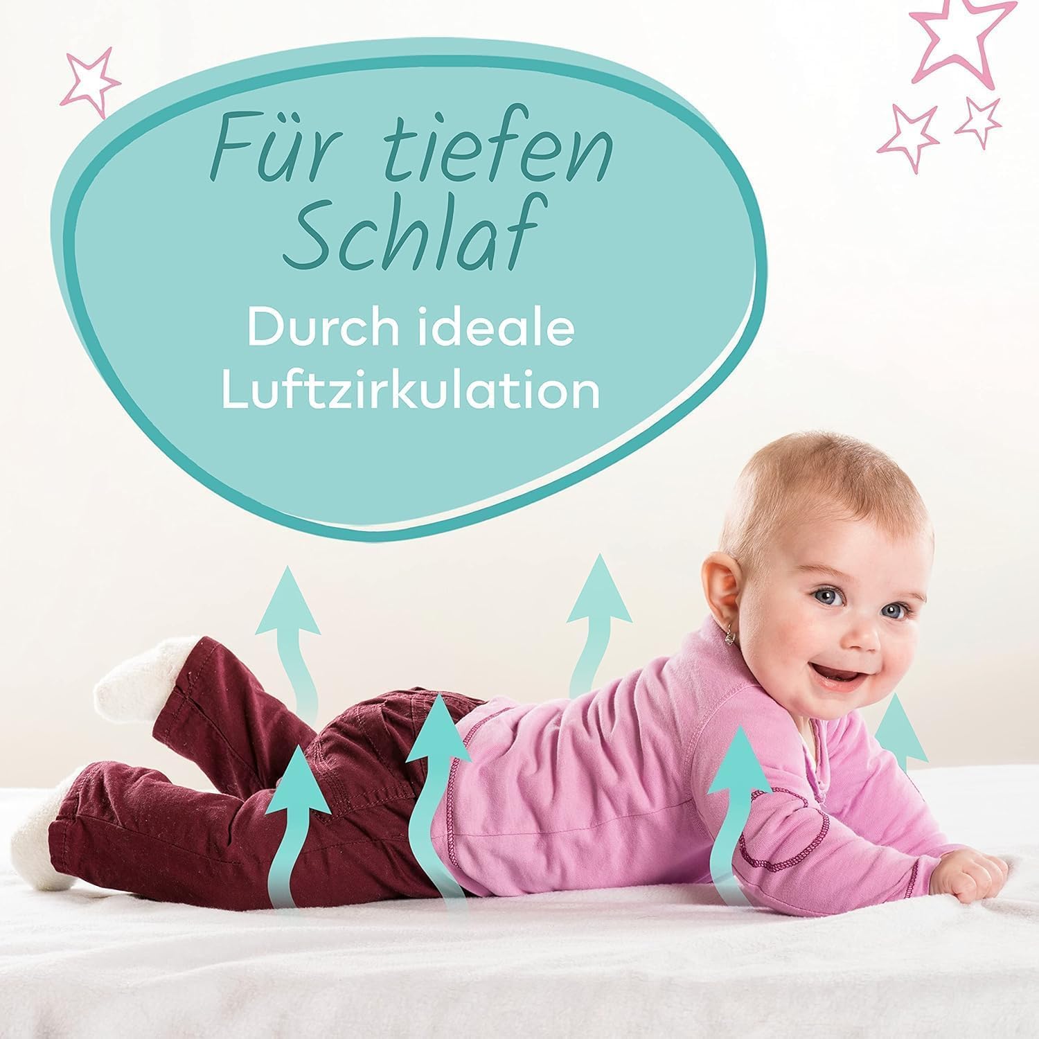 Sun Garden Kindermatratze 120x200 cm H3, Oeko Tex 100 Zertifiziert, Matratze für Kinderbett, Bezug waschbar, Optimale Matratze für Kinder, Bezug mit Klimafaser-Versteppung, Modell P1440 ComfortPur