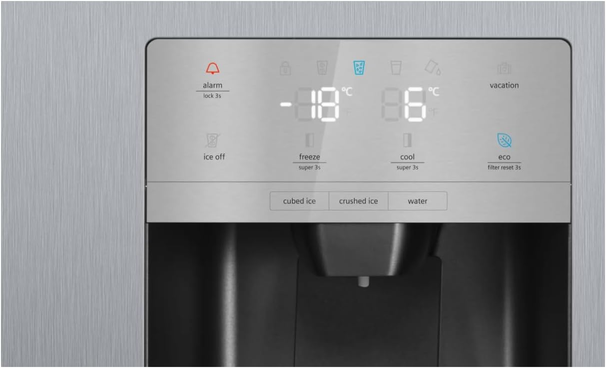 Frigorifero Multic дверный SIEMENS KF96NVPEA iQ300, 183 x 91 cm, 405 L di refrigerazione e 200 L di congelamento, hyperFresh per una freschezza più duratura, noFrost per non sbrinare mai più, superCooling per un raffreddamento più rapido