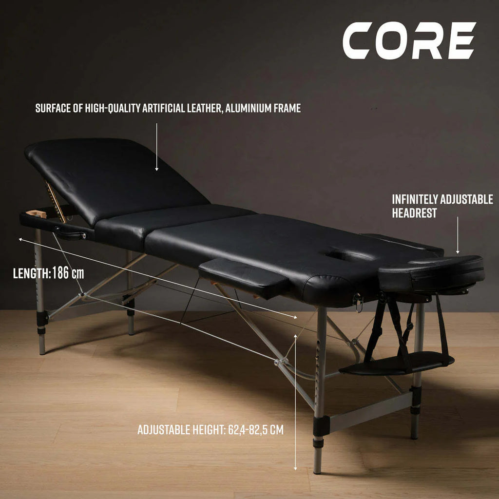 Lettino da massaggio Core A300, nero