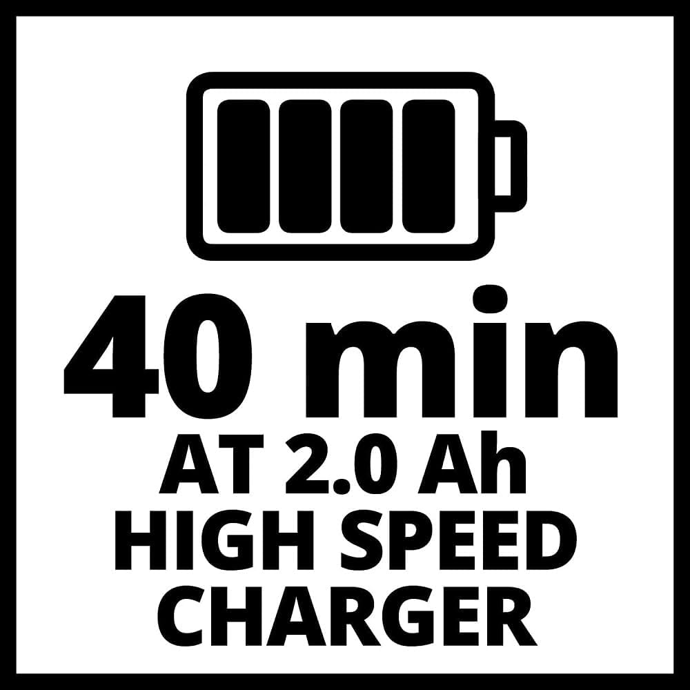 Soffiatore a batteria Einhell GC-CL 18 Li E Kit Power X-Change (18 V, velocità aria 210 km/h, regolazione della velocità, impugnatura softgrip, include 1 batteria da 2,0 Ah e caricabatterie)