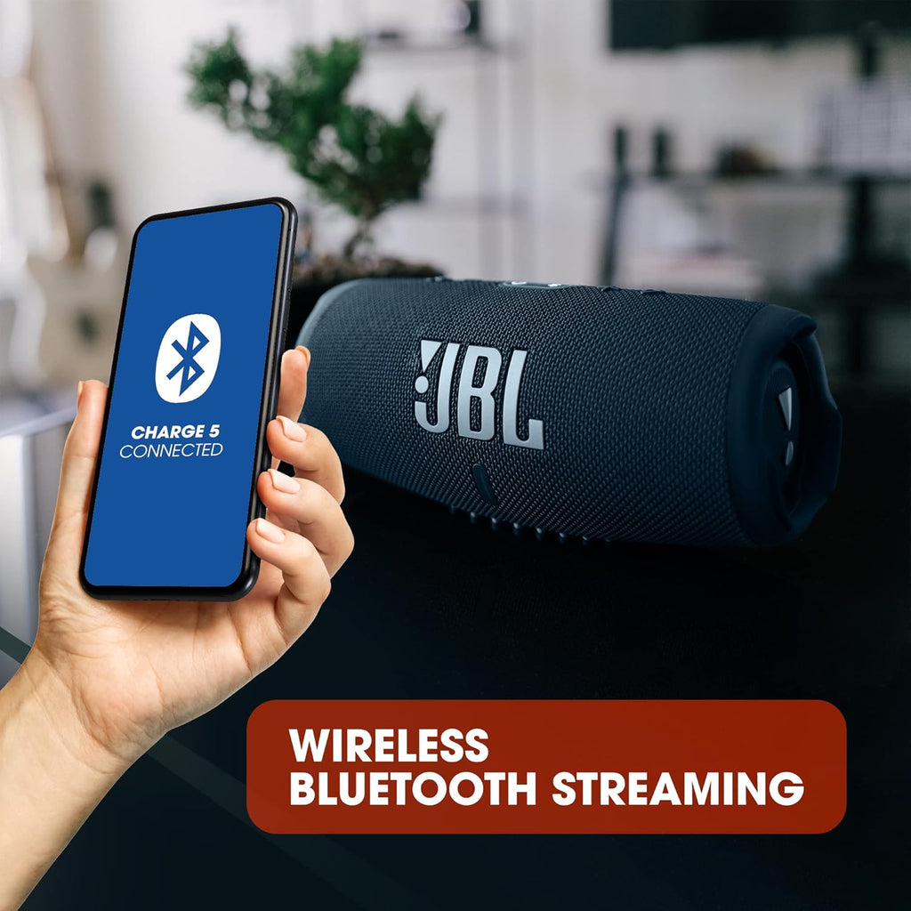 JBL Charge 5 altoparlante Bluetooth nero – Boombox portatile e impermeabile con power bank integrato – Fino a 20 ore di riproduzione musicale wireless con una sola carica della batteria