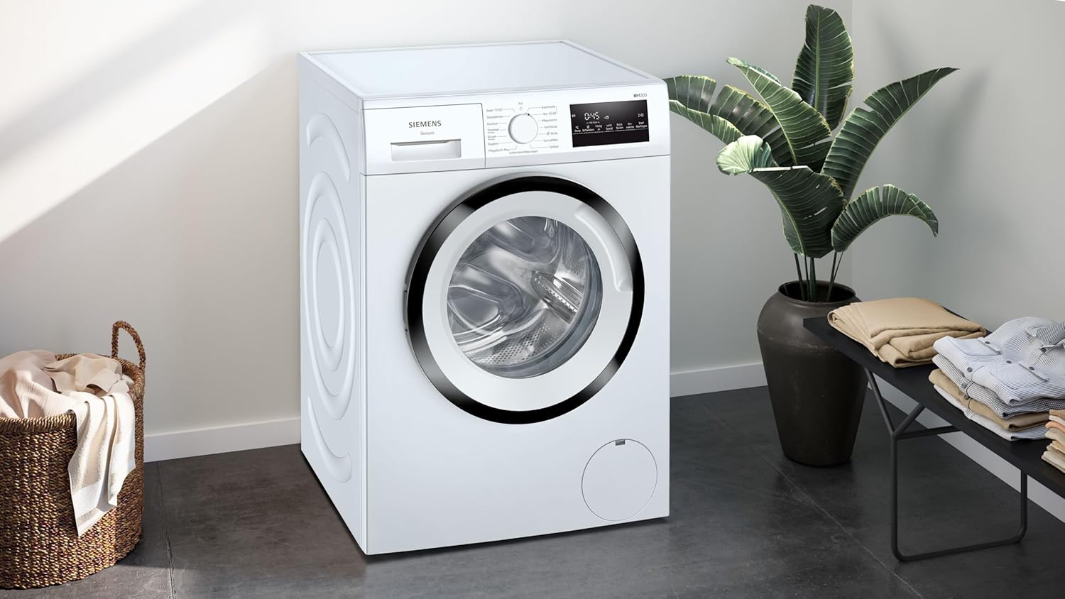 Siemens WM14N223 Lavatrice iQ300, Carica Frontale, 7kg di Capacità, 1400 Giri/min, speedPack L, Display LED, Programma Outdoor, Bianca, 60cm