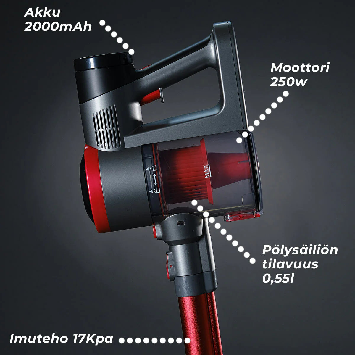 Lykke Akku-Staubsauger Pro 2000
