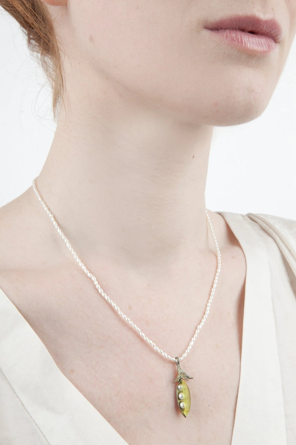Platterbse Kette mit Anhnger