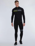 Set maglia e pantaloncini invernali da ciclismo termico da uomo Pro Team II nero - grigio