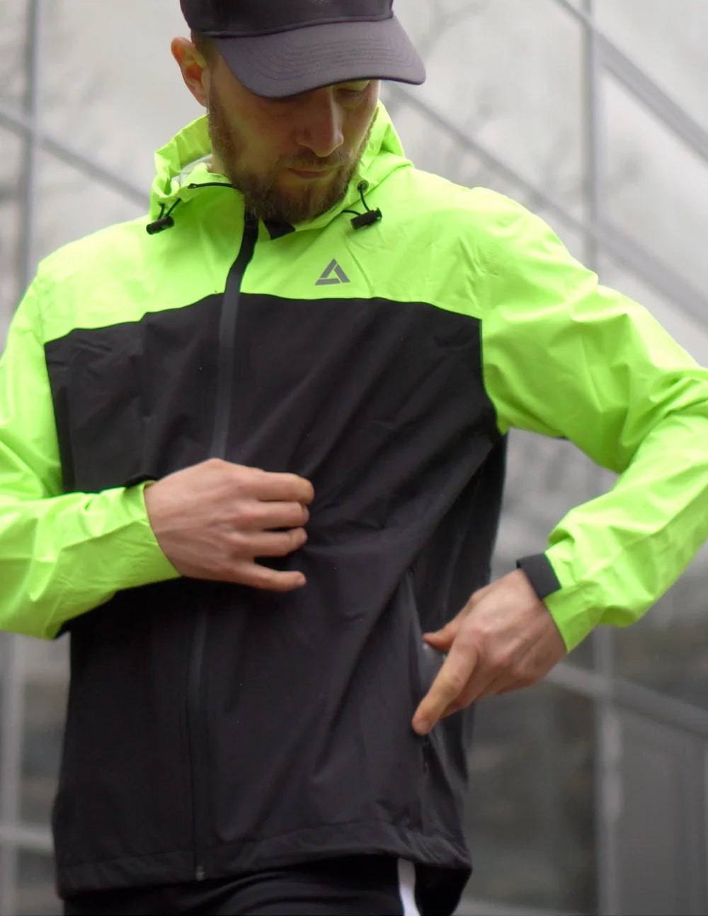 Herren Regenjacke + Laufhose Thermo Tight