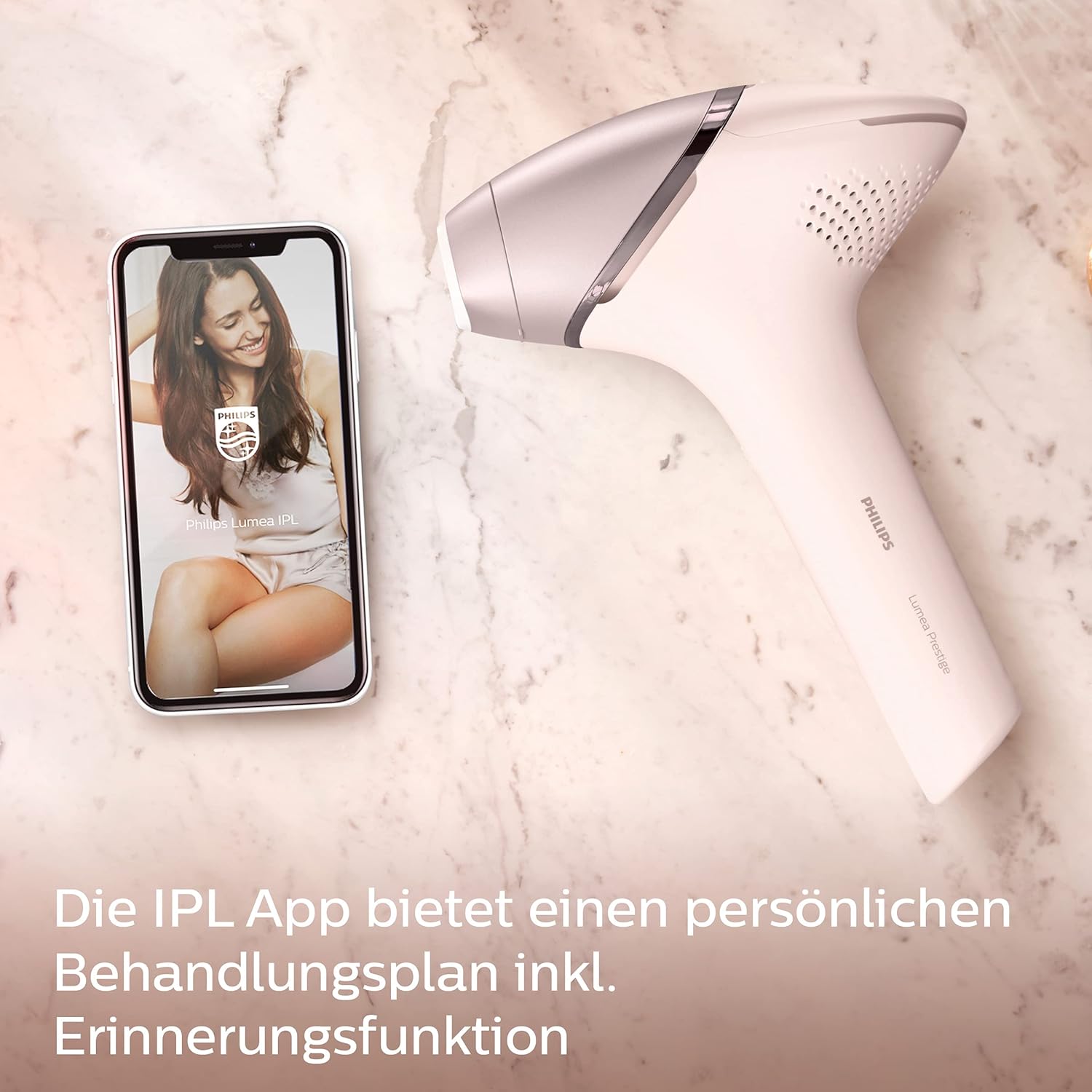 Philips Lumea IPL Serie 9000 – Epilatore a luce pulsata con tecnologia SenseIQ, 4 accessori per corpo, viso, zona bikini e ascelle, senza filo (modello BRI957/00)