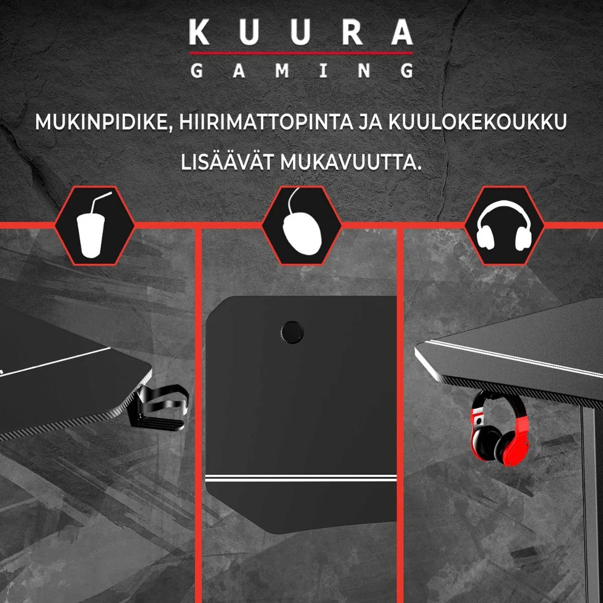 Kuura Gaming Gaming-Tisch RGB