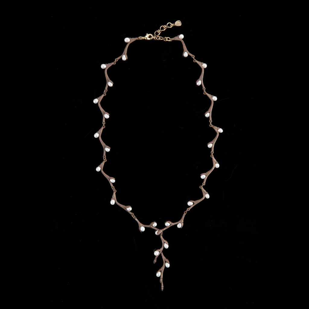 Collana con amenti di salice - Ramo a goccia