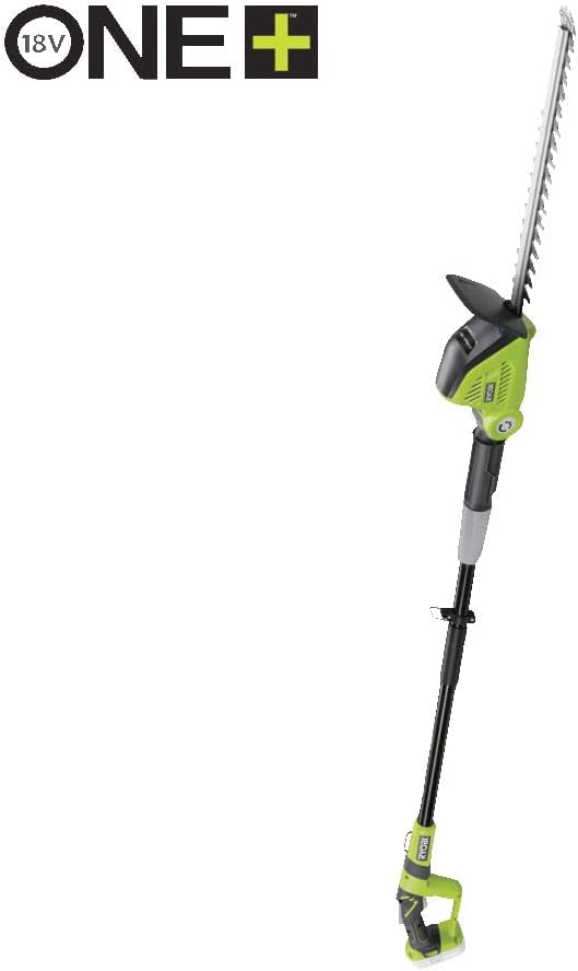 RYOBI 18V ONE+ Tagliasiepi telescopico a batteria OPT1845 (lunghezza lama 45 cm, spessore di taglio 18 mm, testa di taglio orientabile di 135°, velocità di taglio 1350 giri/min, senza batteria e caricabatterie)