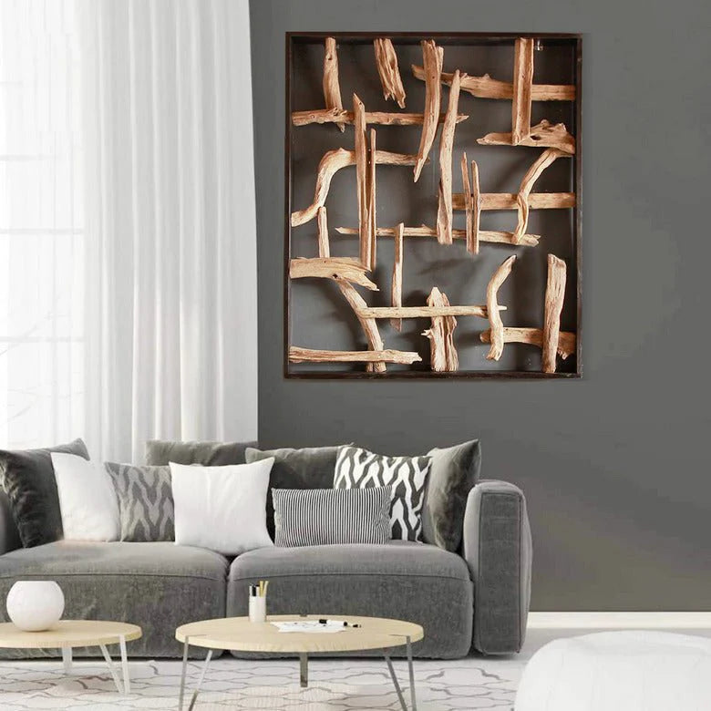 REGATA Quadro da parete in legno 140cm x 140cm