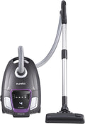 Eureka NEN300 Aspirapolvere a traino con sacco 700W, 62 dB(A) Estremamente silenzioso, Aspirapolvere potente con filtro igienico e spazzola per pavimenti duri, parquet, tappeti, piastrelle, 2L