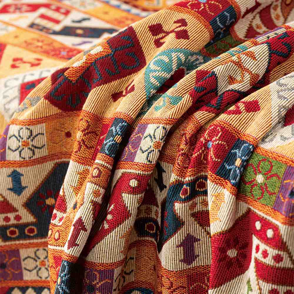 Multifunktionaler marokkanischer Jacquard-Sofabezug und berwurfdecke