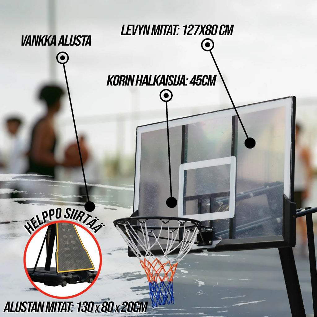 Canestro da basket ProSport 2,45-3,05 m