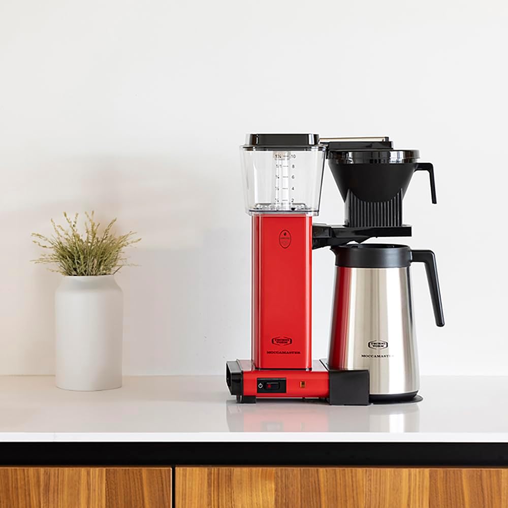 Moccamaster KBGT, Macchina da caffè con filtro e brocca termica, Macchina da caffè con filtro, Bianco sporco, 1.25L