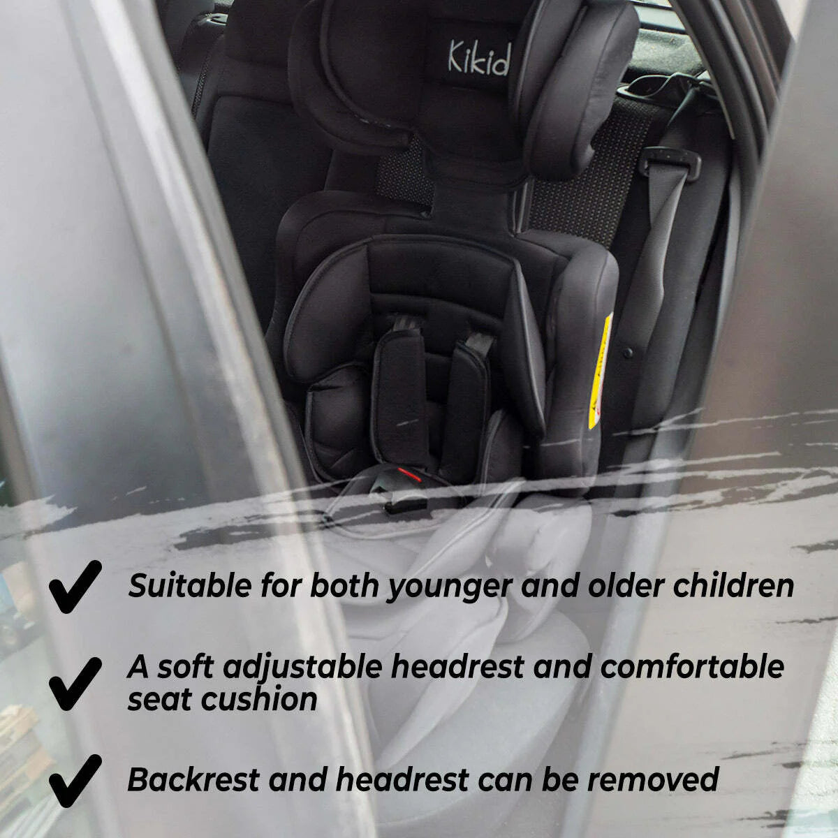 Seggiolino auto Kikid Basic Blu, 9-36kg