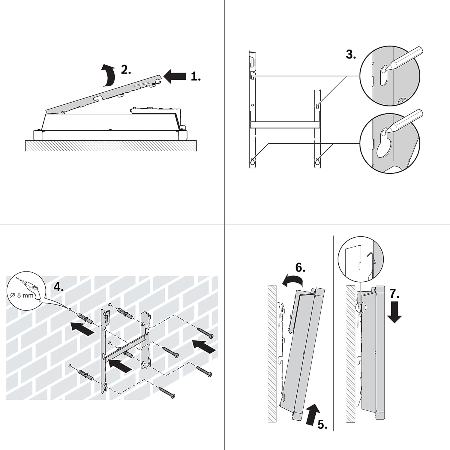 Bosch Thermotechnik convettore elettrico Heat Convector 4000-20, per circa 20m con 2000W incl. regolatore elettronico, display LED, programma settimanale, 5 anni di garanzia sul prodotto