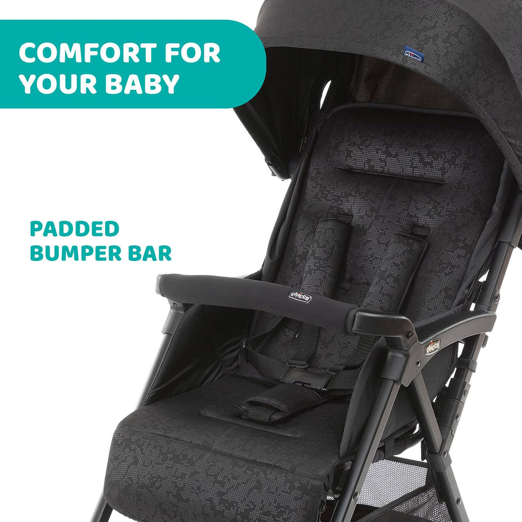 Chicco OHlalà 3 Ultra-Leichtgewicht Kinderwagen von Geburt bis 15 kg, Liege- und Faltbuggy mit großem Einkaufskorb, Kompakt, Regenschutz und Ausziehbares Verdeck