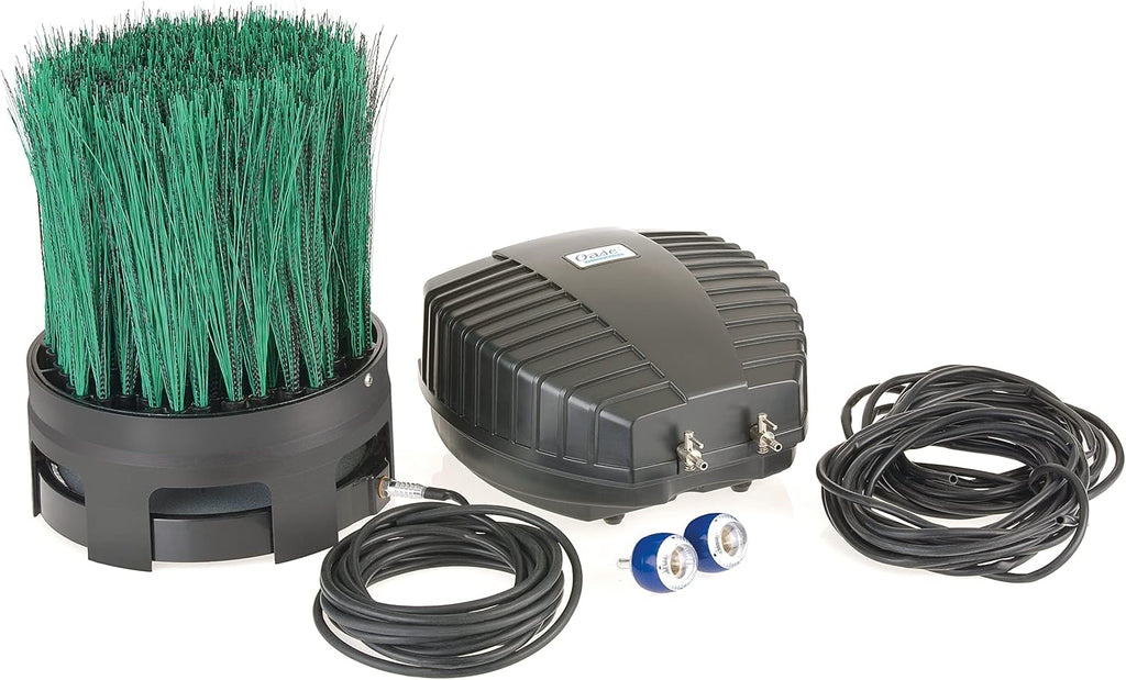 OASE 50249 Teichbelüfter OxyTex Set 1000, Teichbelüftung, Sauerstoffversorgung, Belüftungspumpe, Filtermedium, erhöht Filterleistung um bis zu 25%