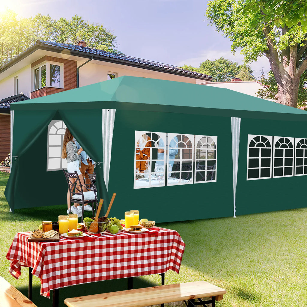 Sonnewelt Padiglione 3x6m Gazebo Impermeabile con Pareti Laterali