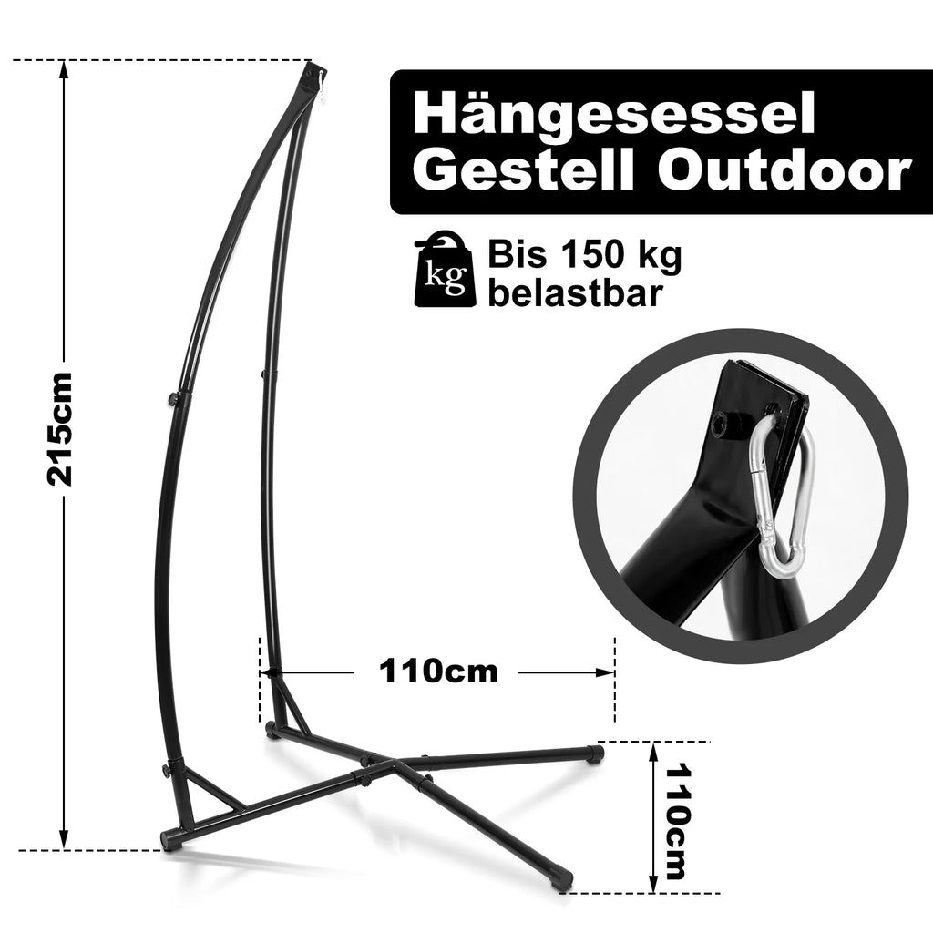Sonnewelt Hngesessel Gestell aus Metall Belastung 150kg