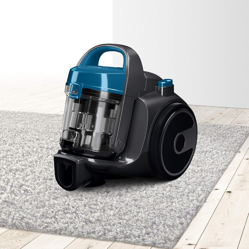 Bosch Staubsauger beutellos Cleann Serie 2 BGC05A220A, Bodenstaubsauger, Bodendüse für Parkett, Teppich, Fliesen, Hygiene-Filter, langes Kabel, leise, leicht, 700 W, blau
