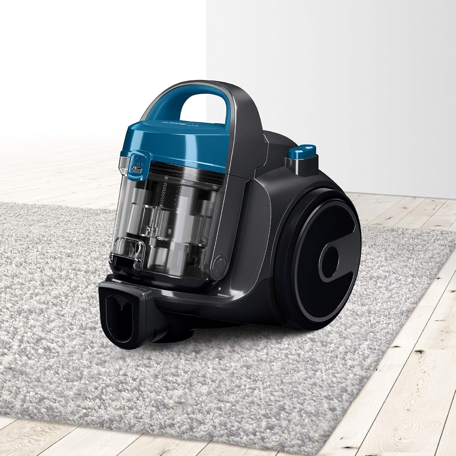 Bosch Staubsauger beutellos Cleann Serie 2 BGC05A220A, Bodenstaubsauger, Bodendüse für Parkett, Teppich, Fliesen, Hygiene-Filter, langes Kabel, leise, leicht, 700 W, blau