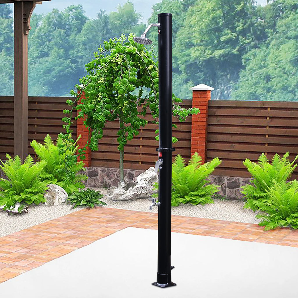 Sonnewelt Solardusche mit Duschkopf und Fudusche 20L
