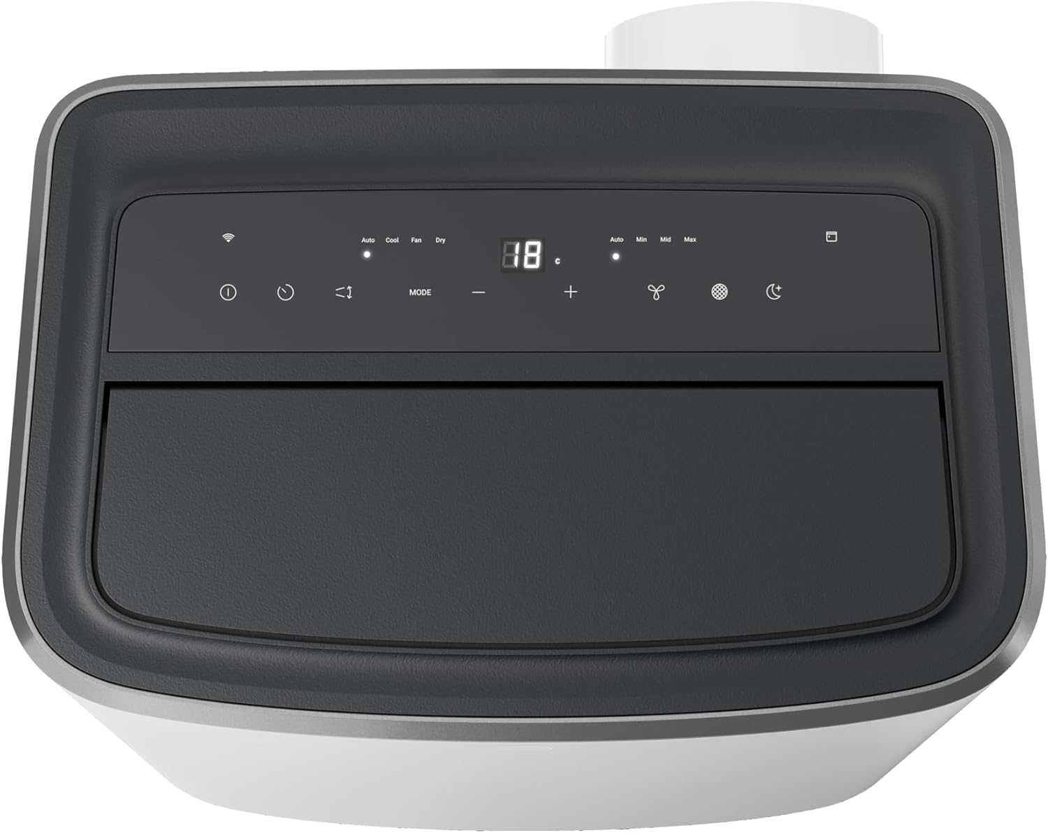 Condizionatore portatile AEG Chillflex Pro AXP26U338CW / display LED / pulsanti touch / telecomando / 30-40 m² / funzione di raffreddamento / ventilatore / funzione di deumidificazione / automatico / bianco/argento/nero