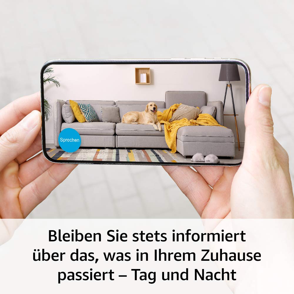 Blink Indoor – kabellose HD-Sicherheitskamera mit zwei Jahren Batterielaufzeit, Bewegungserfassung und Zwei-Wege-Audio, funktioniert mit Alexa | System mit vier Kameras