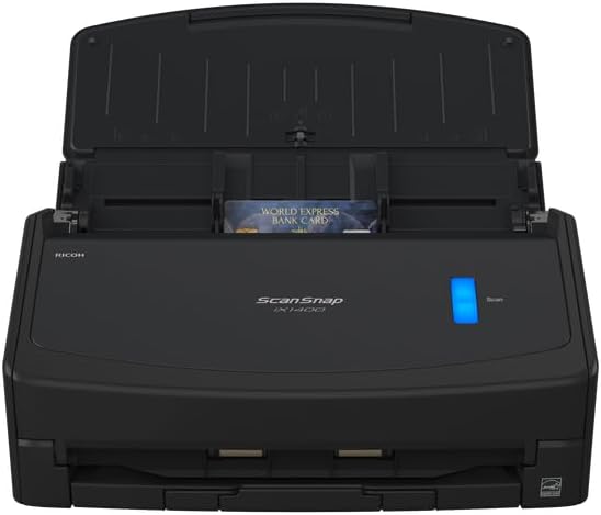 ScanSnap iX1400 Scanner da scrivania (Nero) - A4, fronte-retro, USB 3.2 con ADF