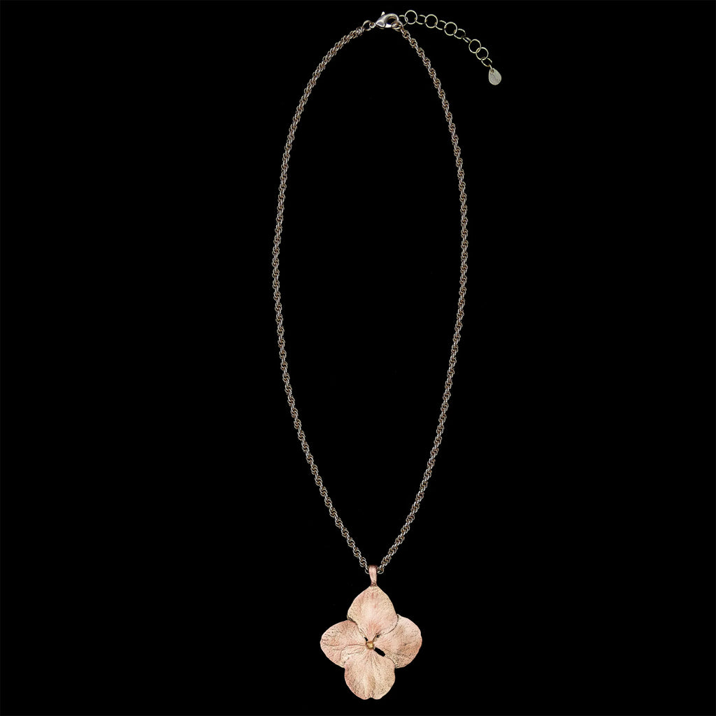 Collana di ortensie con pendente - Fiore