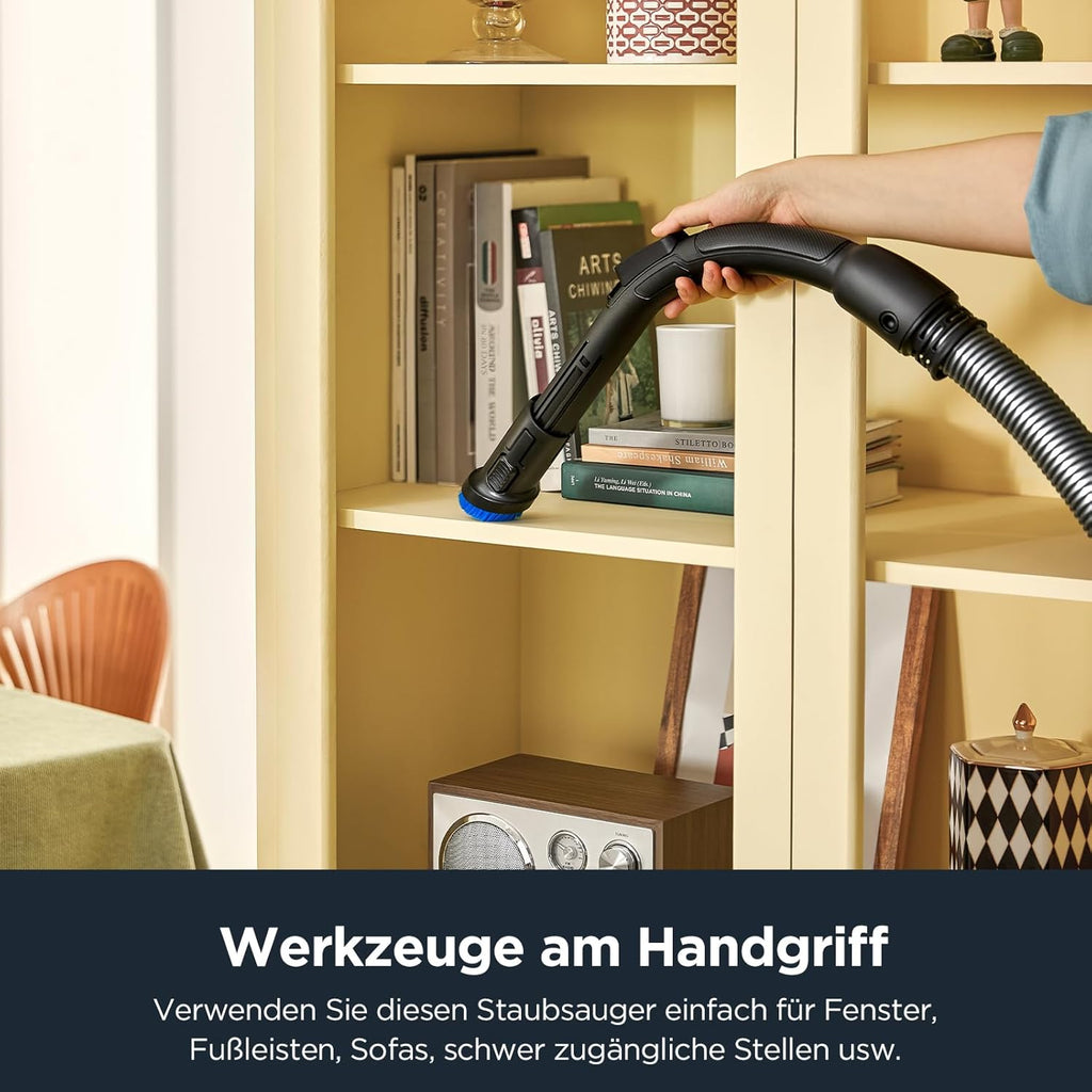 Eureka WhirlWind Staubsauger Beutellos, Leistungsstark, Kompakt und Leicht, für Hartbden und Teppich, HEPA-Filter, 8m Aktionsradius, 700W, 1,5L, Blau