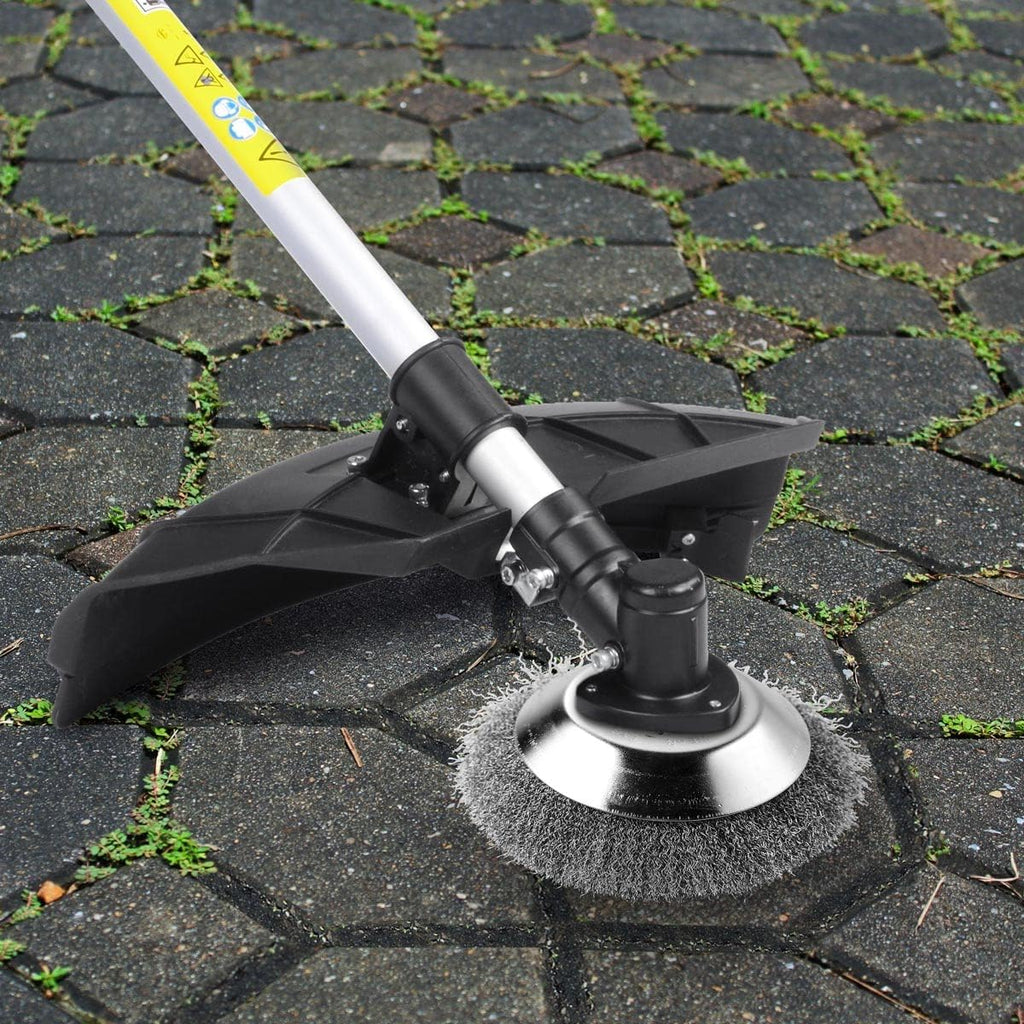 BRAST® Motorsense Benzin 3.0 PS 2 in 1 Gerät Freischneider Rasentrimmer Rasenmäher 52cm³
