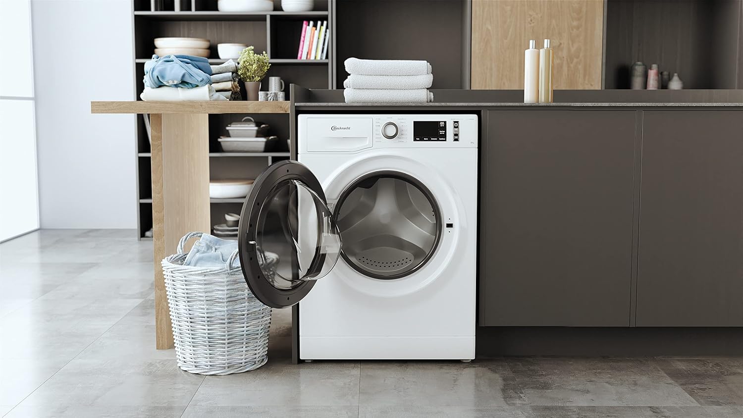 Bauknecht W Active 8A Lavatrice a carica frontale/ 8kg/ potente rimozione delle macchie/ programmi a vapore/ opzione Steam Hygiene/ classe di efficienza energetica A/ funzione Stop&Add/ motore ProSilent [Classe energetica A]